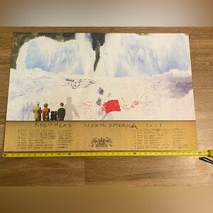 SOLD|RARE Authentic RADIOHEAD A Moon Shapes Pool 2018 North America Tour Poster